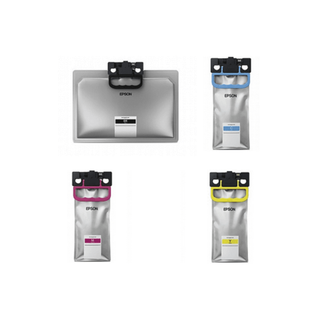 סט 4 מחסניות דיו תואם שחור/כחול/צהוב/אדום EPSON C529R/C579R XXL