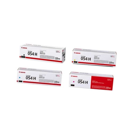 סט 4 טונרים מקוריים CANON CRG054H BK/C/Y/M