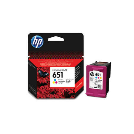 ראש דיו צבעוני מקורי HP 651 C2P11AE