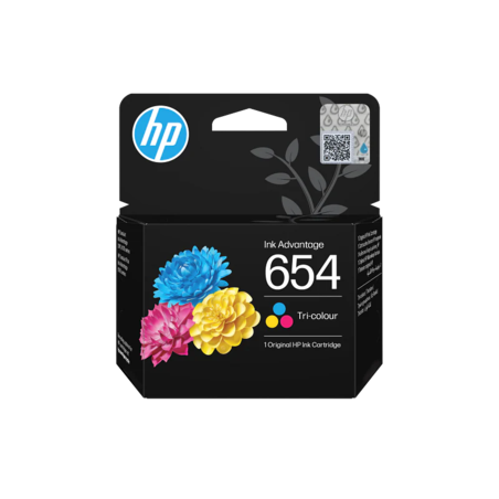 ראש דיו צבעוני מקורי HP 654