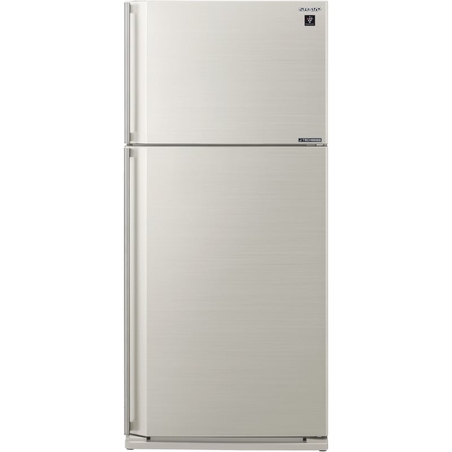 מקרר מקפיא עליון 550 ליטר נטו Sharp SJ-3770-SL עם התקן שבת מובנה - גימור כסוף