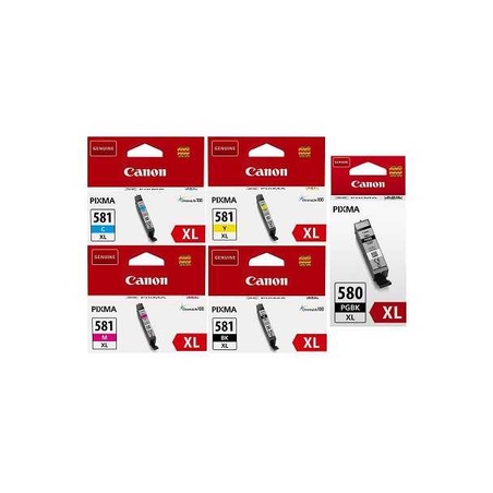 סט ראשי דיו מקוריים CANON PG580XL CLI581XL