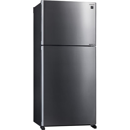 מקרר מקפיא עליון 556 ליטר נטו Sharp SJ-3655DS עם התקן שבת מובנה - גימור נירוסטה מושחרת