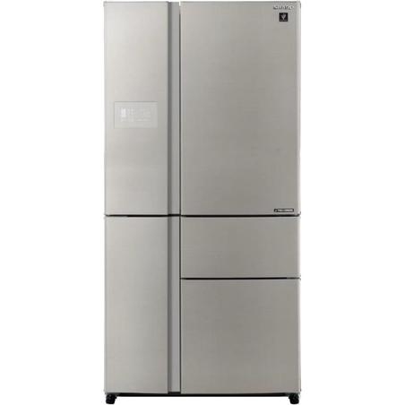 מקרר 5 דלתות מקפיא תחתון 668 ליטר נטו Sharp SJ-FP910-BS - גימור נירוסטה