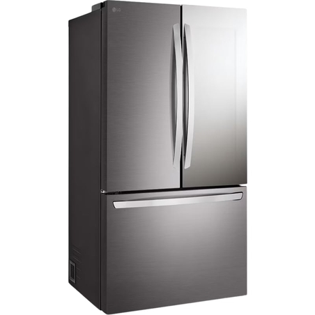 מקרר 3 דלתות מקפיא תחתון 750 ליטר LG R-3D288BINS InstaView עם התקן שבת - גימור נירוסטה מוברשת כהה