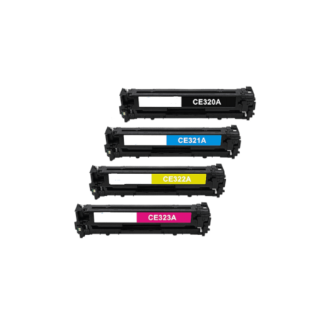 סט טונרים hp 128a CE320, CE321, CE322, CE323
