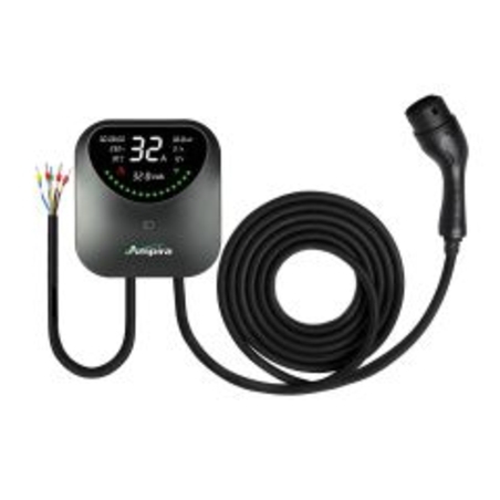 עמדת טעינה ביתית לרכב חשמלי RFID-WIFI עם כבל 5 מטר