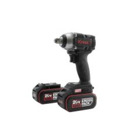 מברגת אימפקט/מפתח 20V וזוג סוללות 4A