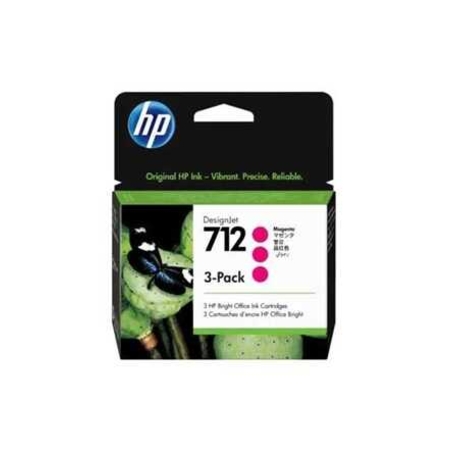 מחסנית דיו אדום מג’נטה HP 712 3ED68A (3*29ml)