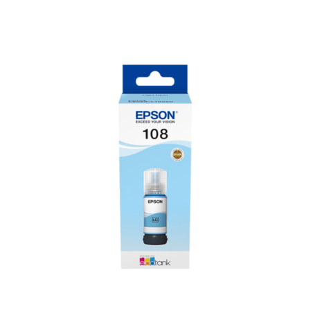מיכל דיו כחול בהיר מקורי EPSON 108 C13T09C54A