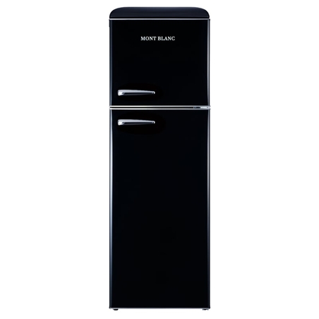 מקרר מקפיא עליון 295 ליטר נטו רטרו Mont Blanc MBR-390DF-BLK - צבע שחור