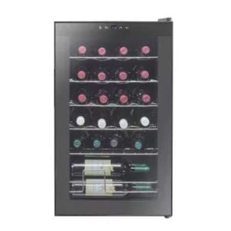 מקרר יין ביתי חדיש עד 24 בקבוקים מדפי מתכת Vinopo CH-70CC1