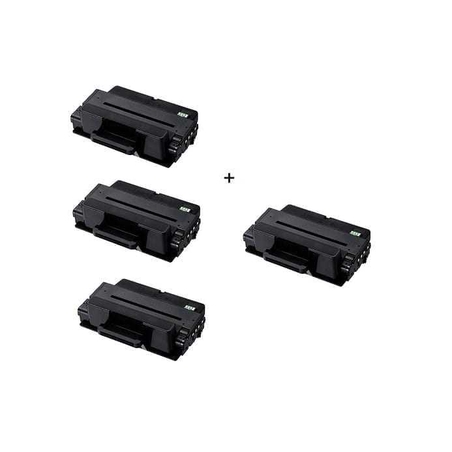 3 טונרים תואמים samsung mltd205l + טונר נוסף חינם