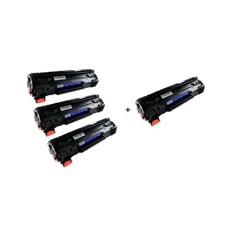 3 טונר תואמים canon crg726 + טונר נוסף חינם.