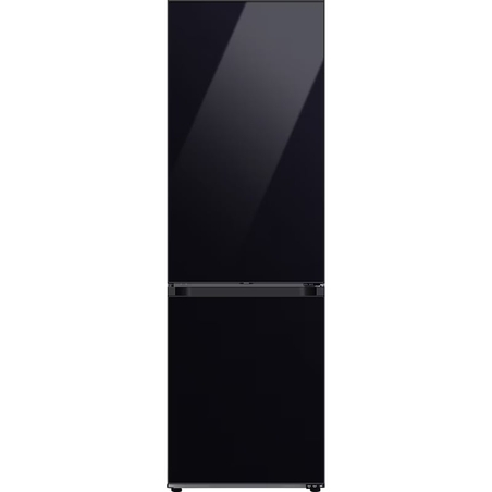 מקרר מקפיא תחתון 344 ליטר נטו Samsung BeSpoke RB35C6225BK מהדרין - גימור זכוכית שחורה