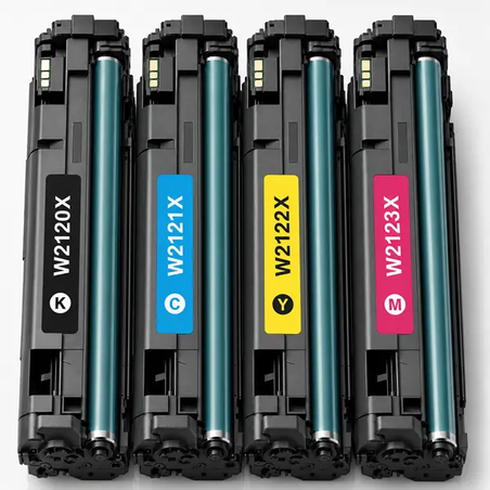 סט 4 טונרים תואמים HP 212X W2120X/2121X/2122X/2123X