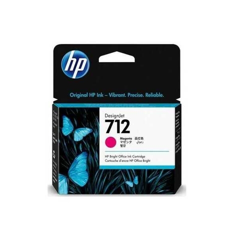 מחסנית דיו אדום מג’נטה HP 712 3ED68A (29ml)