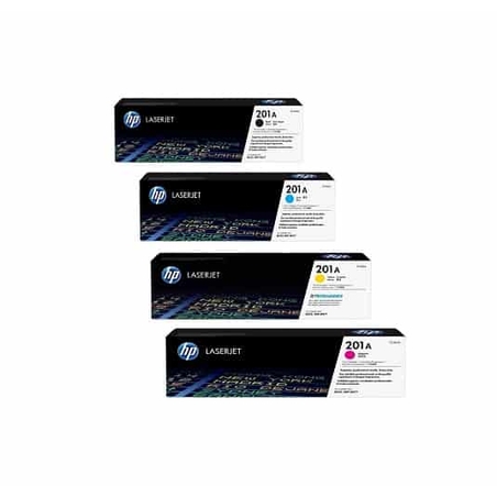 סט טונרים מקוריים HP 201A cf400a/cf401a/cf402a/cf403a