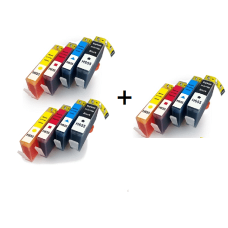 קנה 2 סטים תואמים hp 655 וקבל סט שלישי חינם
