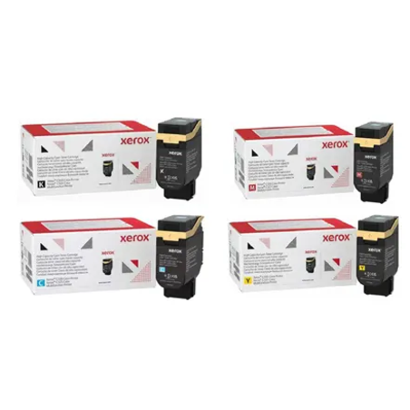 סט 4 טונרים מקוריים Xerox C320/C325 BK/C/M/Y
