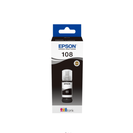מיכל דיו שחור מקורי EPSON 108 C13T09C14A