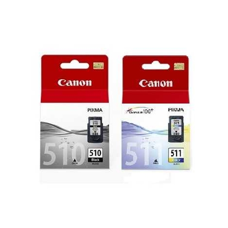 זוג ראשי דיו מקוריים: canon pg510+cl511