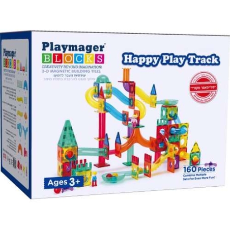 משחק מגנטים לונה פארק 160 חלקים PLAYMAGER