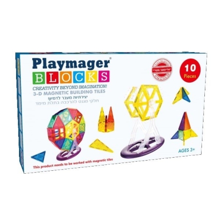 משחק מגנטים קרוסלה 10 חלקים PLAYMAGER