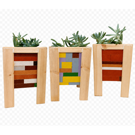 אדנית לעציץ MDF דפנות משתנות