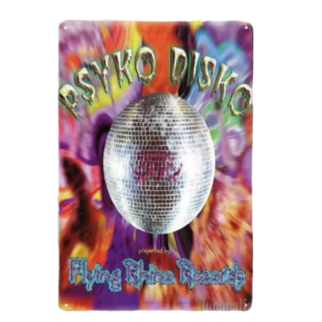 שלט מתכת PSYKO DISKO