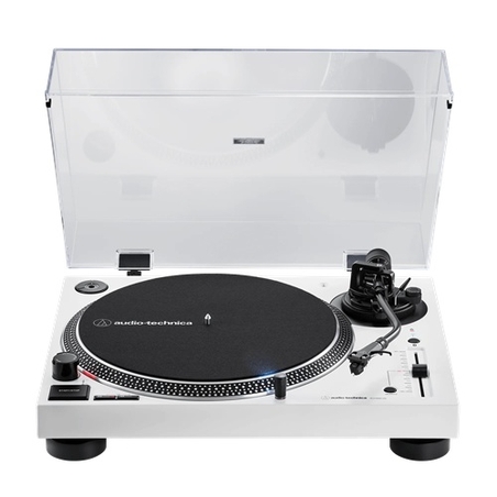 פטיפון בלוטות' מקצועי לבן Audio Technica AT-LP120XBTUSBWH אודיו טכניקה