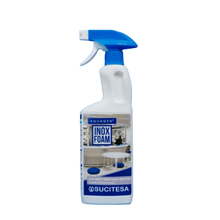 AQUAGEN INOX FOAM – חומר לניקוי משטחי נירוסטה וכרום