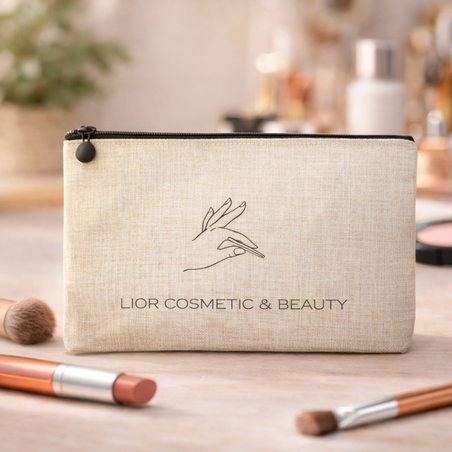 תיק איפור בד קנבס