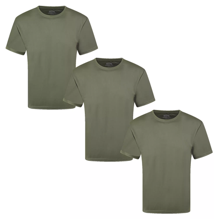 3 יח חולצות דריפיט בצבע זית (גברים)