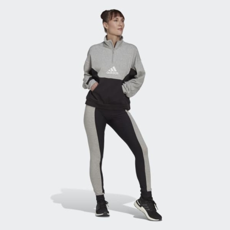 חליפת אדידס לנשים | Half-Zip and Tights Tracksuit