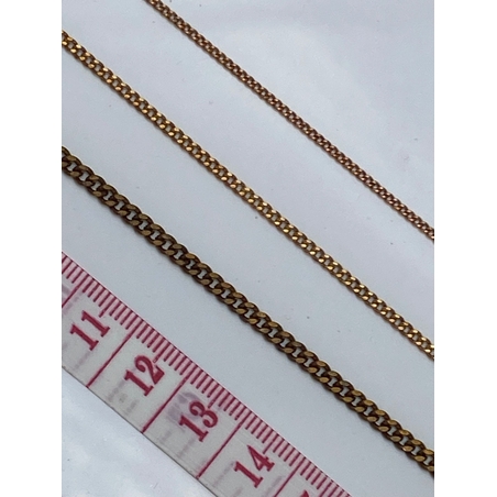 שרשרת פנצר פליז- גלם ללא ציפוי, רוחב 1.2 ממ, 2 ממ, 3 ממ (10)