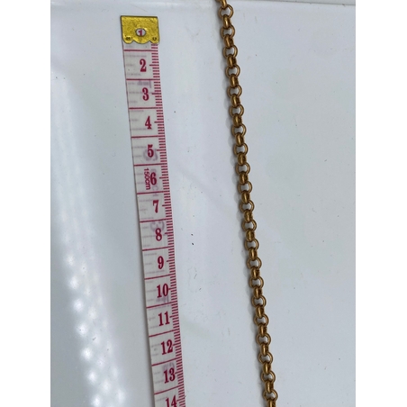 שרשרת אפונה פליז מולחמת 6 ממ ללא ציפוי (19)