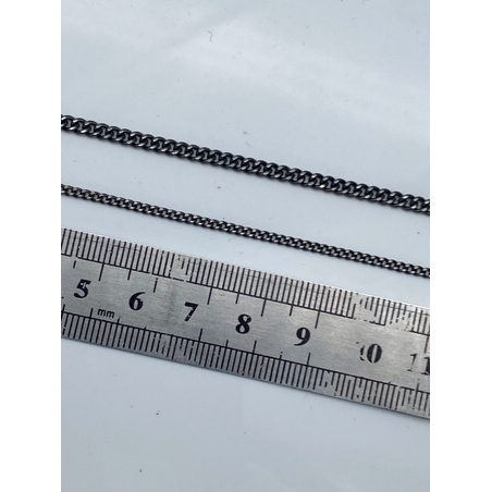 שרשרת פנצר פליז בציפוי בלאק גאן - שחור מטאלי (6)