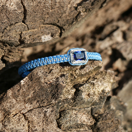 צמיד הוואנה - כחול, תכלת, כסף