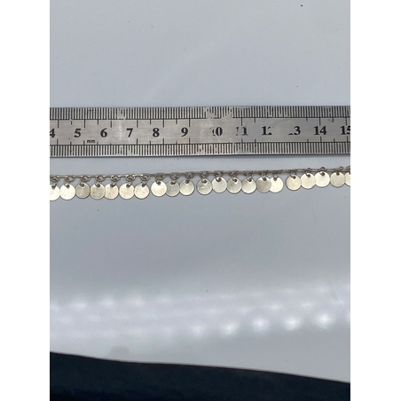 שרשרת פליז בעבודת יד עם תליוני מטבעות 2