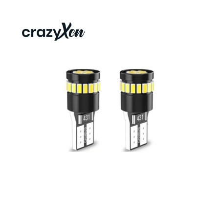 זוג נורות חנייה לד T10 W5W Crazyxen