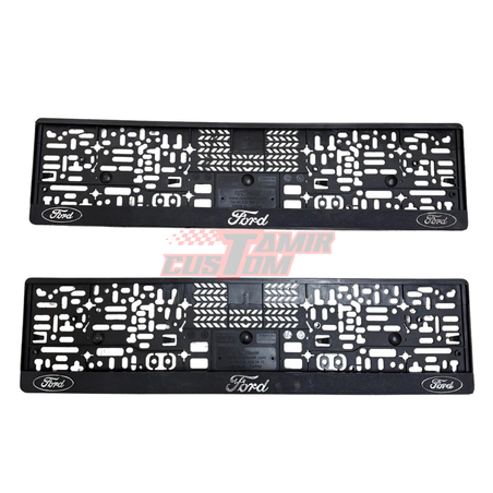 זוג מסגרות ללוחית רישוי עם סמל פורד