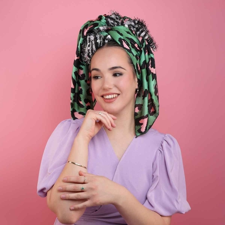 דגם הדס שחור-לבן