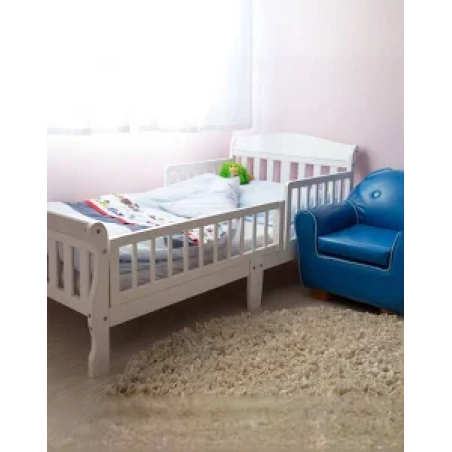 מיטת מעבר שקד - לבן טל רהיטי תינוקות