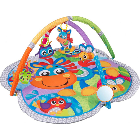 PlayGro אוניברסיטה לתינוק קליפ קלופ 3 ב 1 עם בובה מנגנת ושלל פעילויות