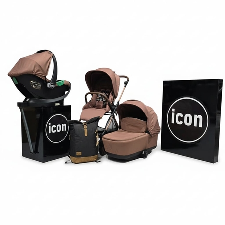 עגלה  משולב אמבטיה+ טיולון+ סל קל + בסיס איזופיקס דגם velo  בייבי מישל