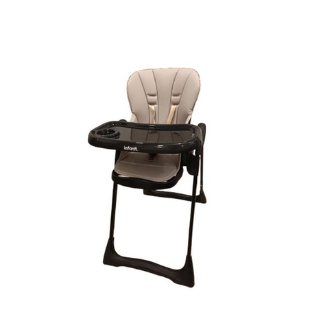 כסא אוכל לתינוק מגיל חצי שנה דגם ביסטרו צבע בז INFNTI