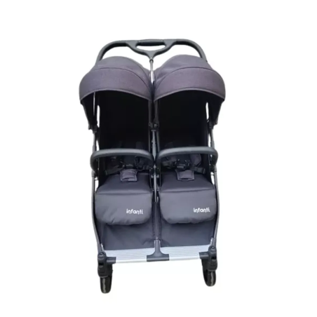 עגלת תאומים/אחים מיניאטור אינפנטי Infanti שחור