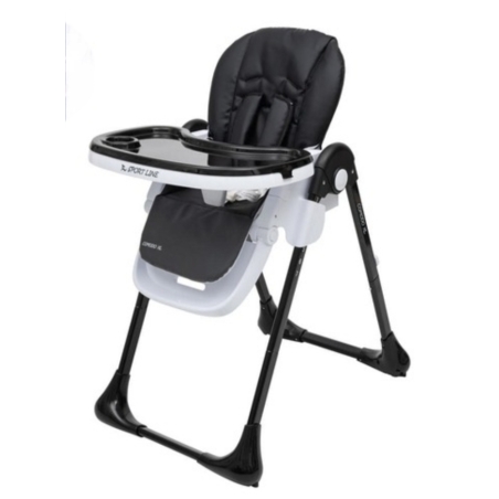 כיסא אוכל Xl COMODO שחור ספורטליין Sport Line