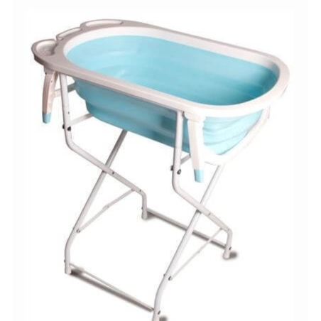 אמבטיית סיליקון מתקפלת עם מעמד סופר בייבי Super Baby